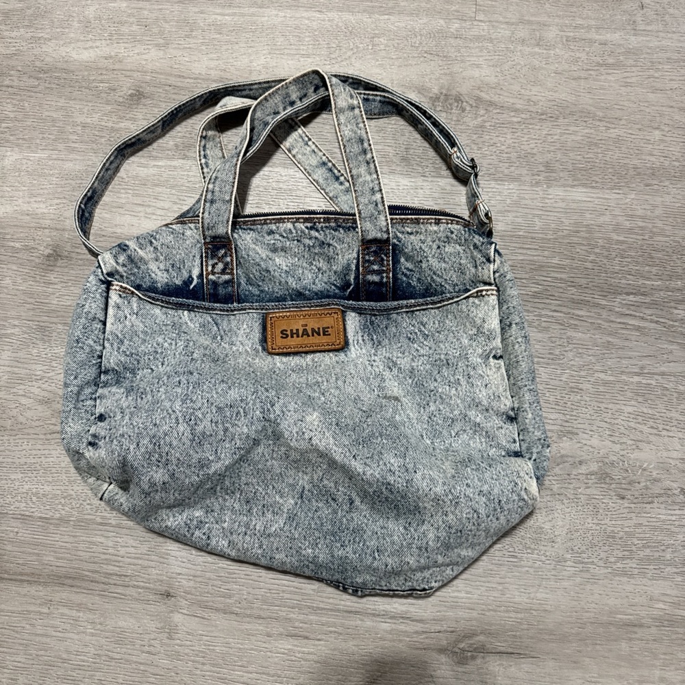 SHAN Denim Blue Tote Bag